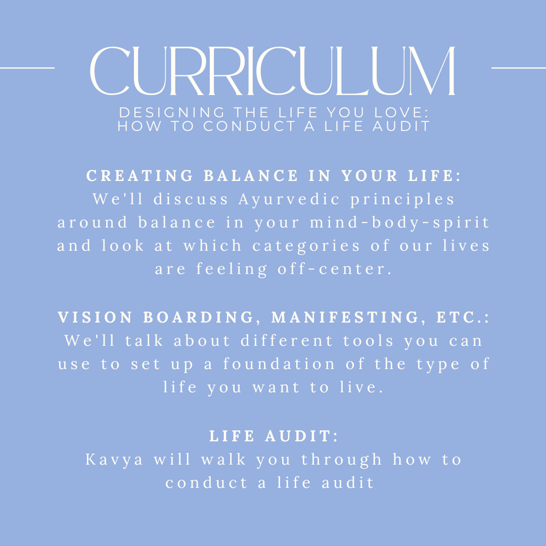 Designing the life you love: How to conduct a life audit